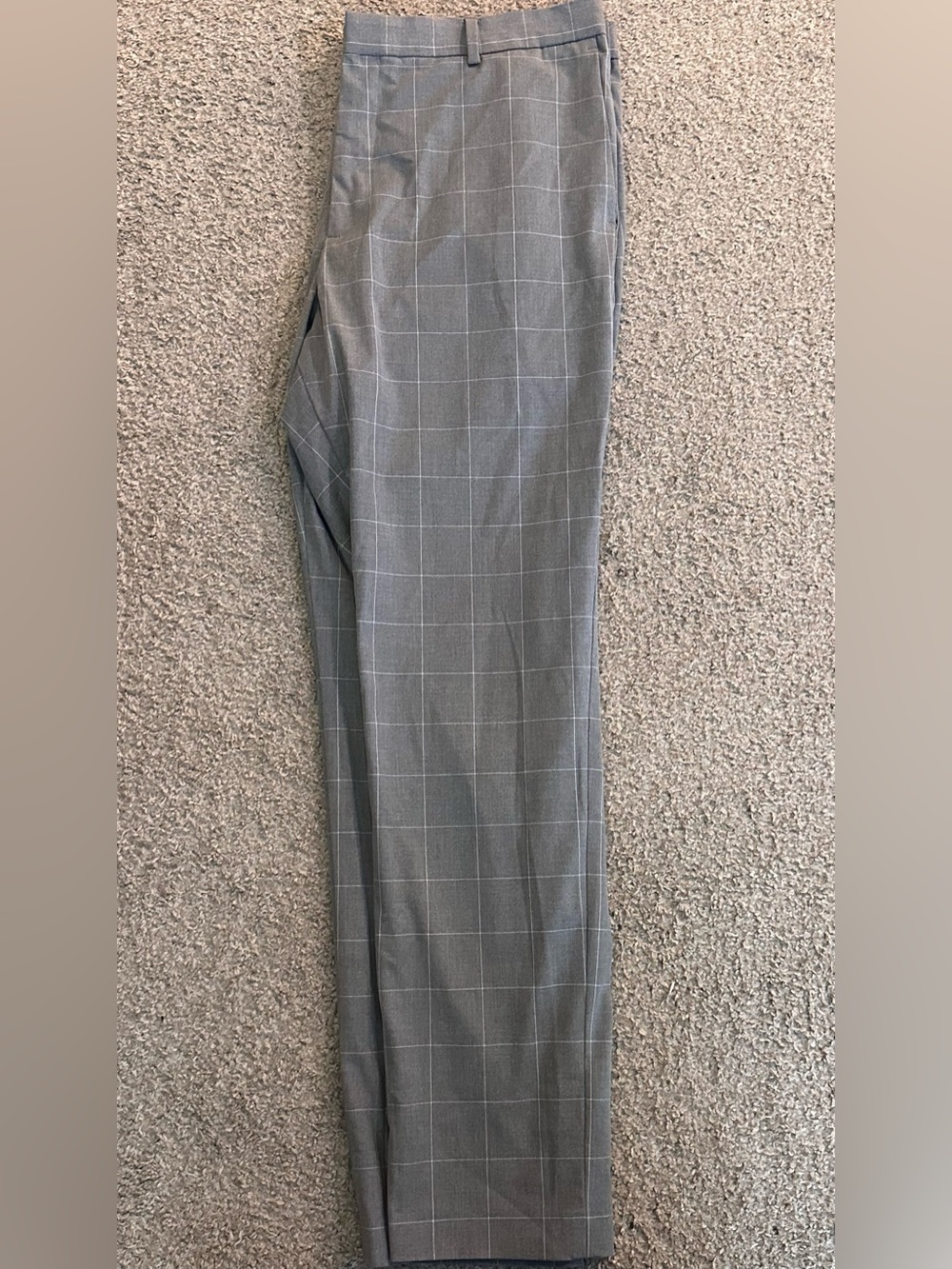 H&M Gray Windowpane Dress Pants